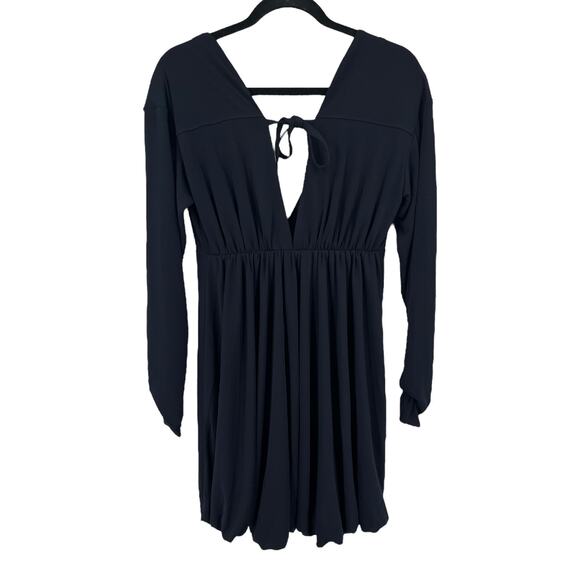 Cinq a Sept dress Destiny plunge minidress dark blue size Small S - Picture 4 of 8